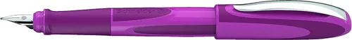 Vista 4 de Schneider Ray 168209 - Pluma estilográfica M (mediana), recargable, barril Boysenberry, cartucho de tinta borrable azul real, paquete de 1 bolígrafo
