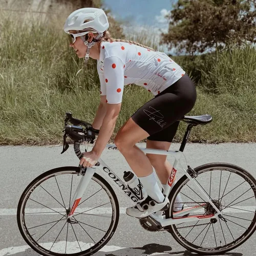 Vista 5 de Lo.gas Cycling Jersey WomenShort SleeveBike Bicycle Biking Shirts for Women