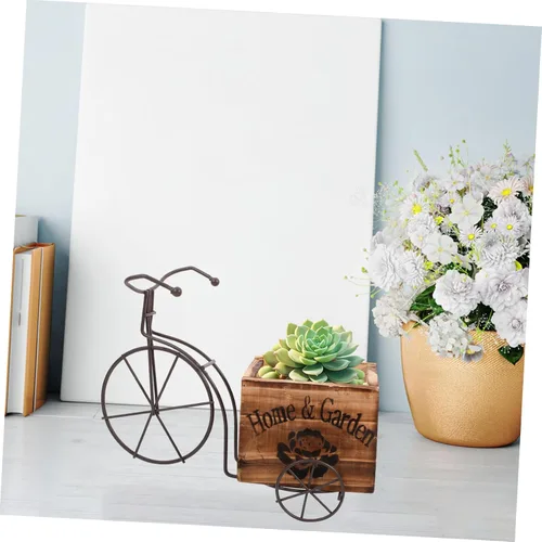 Vista 9 de Yardwe Caja de adorno de madera para manualidades
