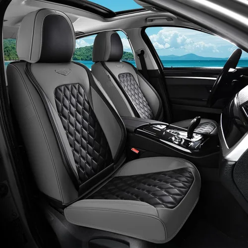 Vista 34 de Coverado Fundas de asiento delantero, fundas de asiento delantero de automóvil, fundas de asiento de piel de napa para automóviles, fundas