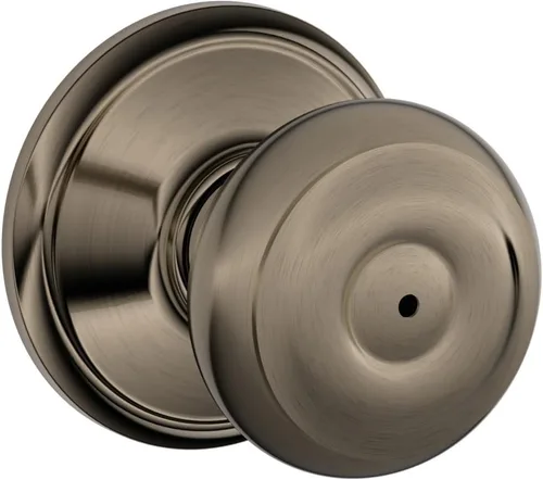 Vista 56 de SCHLAGE F10 GEO 716 Pomo de Puerta Georgiano, Cerradura de Paso para Pasillo y Armario, Bronce Envejecido (Paquete de 4)