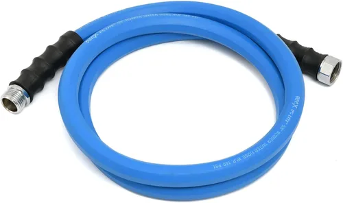 Vista 7 de AG-LITE BSAL5806 - Manguera de jardín de goma para agua caliente/fría de 5/8 pulgadas x 06', 100% goma, ultraligera, súper fuerte, 500 PSI, 50°F a
