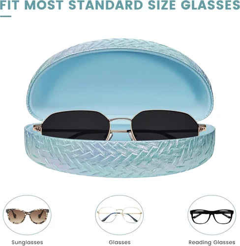 Vista 4 de molshine Estuche rígido para lentes de sol, funda clásica para gafas de sol y lentes