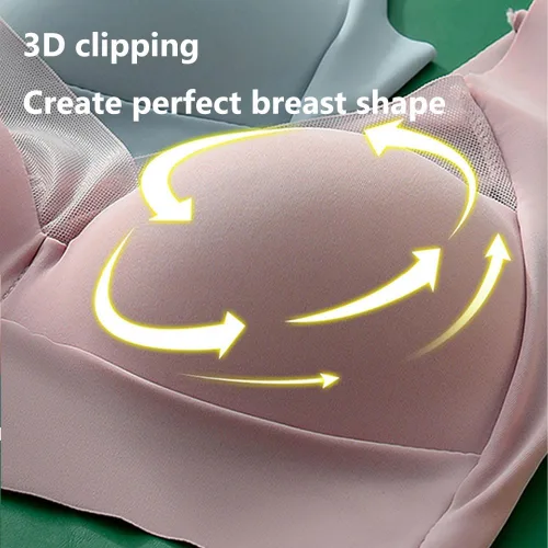 Vista 2 de Miahhy Wmbra - Brasier con corrección de postura Wmbra, brasier sin varillas push-up ergonómico cómodo cruzado
