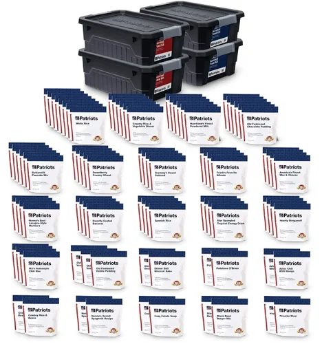 Vista 12 de 4Patriots suministro de alimentos para emergencias, kit de supervivencia para 72 horas, vida útil de 25 años, 16 porciones