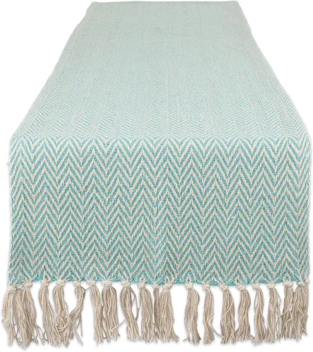 Vista 15 de DII Woven Basic - Camino de mesa Chevron de la colección de mesa, 15 x 72 pulgadas, gris