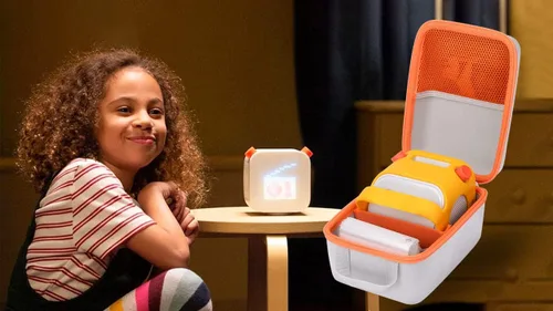 Vista 8 de Aenllosi Estuche rígido de transporte compatible con Yoto Player de 2ª/3ª generación, para niños, reproductor de audiolibros, reproductor de audio