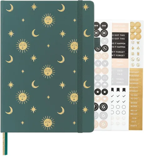 Vista 16 de ⩓ Per Se Cuaderno de Diario con Líneas (3 Paquetes), 160 Páginas Papel Grueso 100GSM, A5 Tapa Dura Cuadernos con Rayas Universitarias para Escribir
