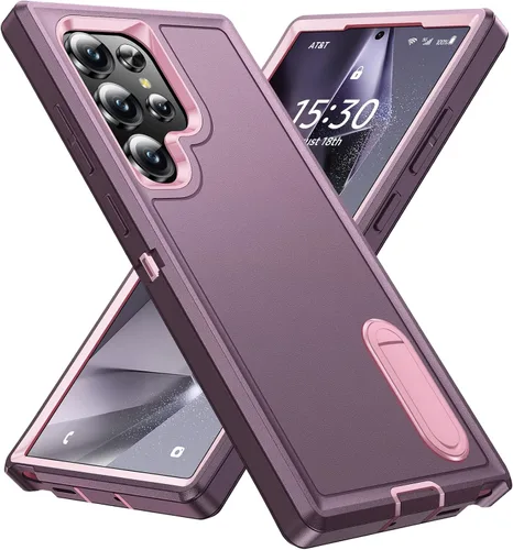 Vista 17 de BaHaHoues Funda con soporte integrado para Samsung Galaxy S22 5G de 6.1 pulgadas, a prueba de golpes, polvo y caídas, de grado militar
