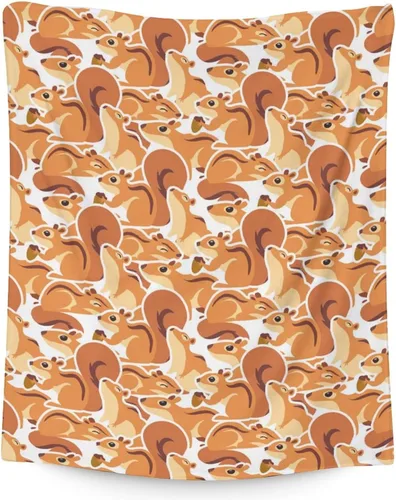 Vista 12 de Manta de ardilla para regalo, 30 x 40 pulgadas, bonita manta para niñas y niños, manta negra de felpa suave y mullida para sofá, oficina