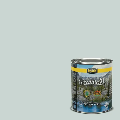 Vista 161 de Rodda Paint CASCADIA XL Pintura e imprimación satinada exterior en uno, cuarto de galón, Aquafir