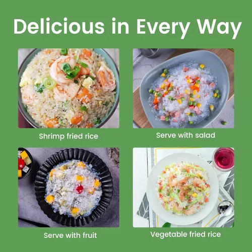 Vista 7 de Hethstia 20 paquetes de espaguetis y arroz Shirataki dieta de fideos Konjac aptos para paleo, sin azúcar, sin gluten, bajo en calorías y vegano