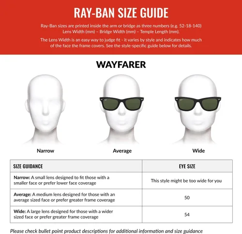 Vista 68 de Ray-Ban RB2140 Original Wayfarer Square Sunglasses