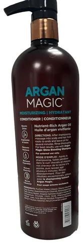 Vista 7 de Argan Magic Acondicionador hidratante: desenreda, hidrata y repara tipos de cabello seco y dañado químicamente Rico en nutrientes, sin parabenos