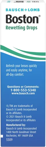 Vista 6 de Bausch & Lomb Boston - Gotas de rehumedecimiento (0.3 fl oz, 5 unidades)