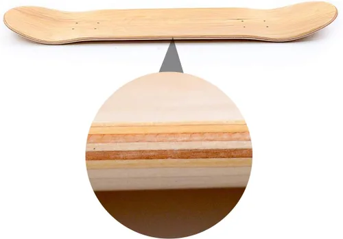 Vista 7 de Tablas de Skateboard de Maple LOSENKA, Tablas de Skateboard de Cola Doble, Tablas de Skateboard Ligeras, Cinta Adhesiva de Agarre Gratuita