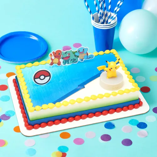 Vista 5 de DecoSet® Pokémon Decoración de Pastel de Pikachu con Luz, Juego de Decoración de 3 Piezas, Decoraciones de Cumpleaños Para Pasteles de Todos