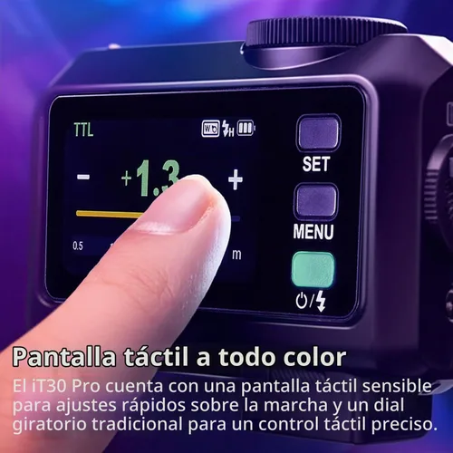 Vista 4 de Godox iT30 pro C TTL Mini Flash & Trigger- GODOX Authorized Distributor iT30 Pro C for Canon - IT30Pro TTL Flash, Wireless Master & Receiver, HSS