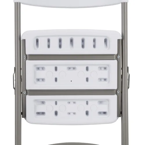 Vista 5 de Norwood Commercial Furniture - Sillas plegables de plástico moldeado por soplado para eventos de interior/exterior, sillas de eventos comerciales