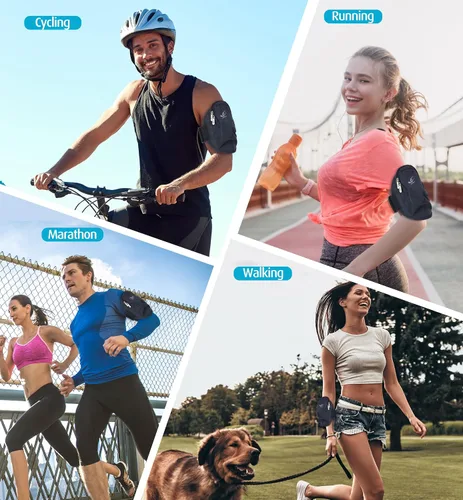 Vista 7 de HiRui Soporte universal cómodo para teléfono, pulsera ajustable para ejercicio, compatible con iPhone 17/16/15/14/Plus/Pro Samsung Galaxy todos