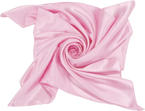Vista 3 de SATINIOR Bufanda de gasa con cuello cuadrado, pañuelo retro con cinta de satén para mujer