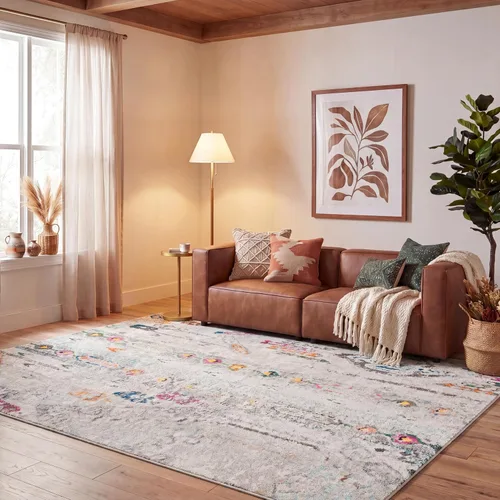 Vista 20 de SAFAVIEH Madison Collection - Alfombra decorativa de 2 pies 2 pulgadas x 4 pies, verde y naranja, diseño tribal envejecido, no desprende pelusa