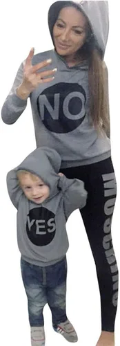 Vista 2 de ANBOO MommyMe - Sudadera con capucha a juego para padres e hijos
