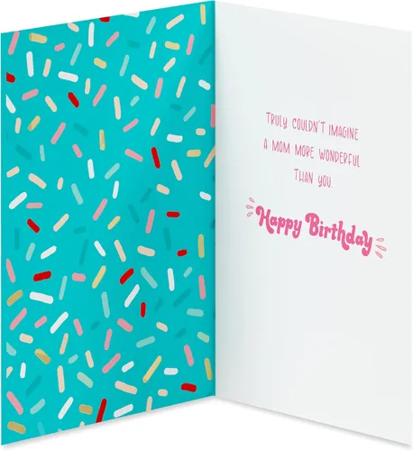 Vista 2 de American Greetings Tarjeta de cumpleaños para mamá de nosotros (More Wonderful Than You)