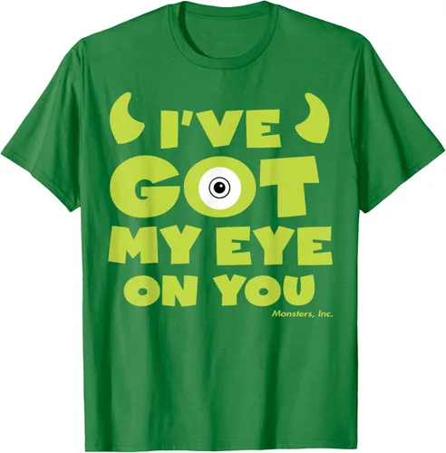 Vista 3 de Disney Pixar Monsters Inc Mike Wazowski Eye On You - Camiseta, Negro, S