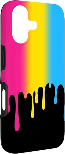 Vista 3 de Pan Pride LGBT+ Colorful Dripping Rainbow Pansexual Case for iPhone 17