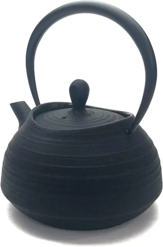 Vista 4 de El cepillo de la tetera del hierro del sur marca Hakeme 0.4L Negro (importación de Japón)