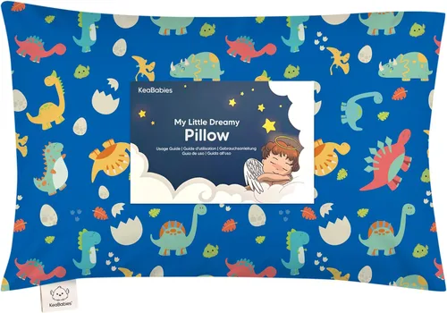 Vista 19 de Almohada para niños pequeños con funda - 13 x 18 pulgadas My Little Dreamy Almohada para niños pequeños de KeaBabies para viajar y dormir, funda