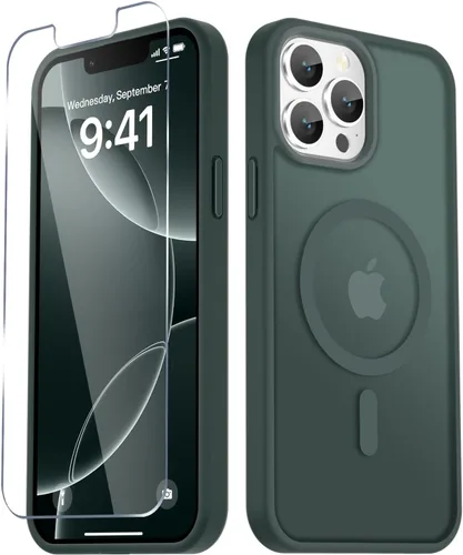 Vista 558 de Funda para Google Pixel 10 Pro XL, cubierta magnética mate, color negro Fit for MagSafe, Screen Protector included, Shockproof Military Grade