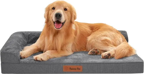 Vista 16 de Cama ortopédica para perros pequeños y medianos, cama de espuma viscoelástica para mascotas con funda extraíble lavable, parte inferior
