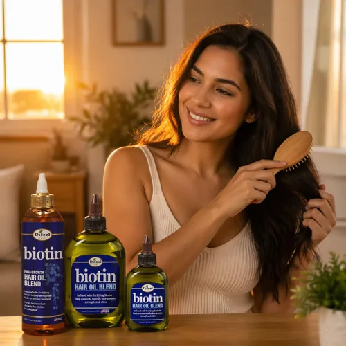 Vista 8 de Difeel Biotin - Mezcla de aceite para el cabello, 7.1 onzas, juego de regalo de lujo de 2 piezas