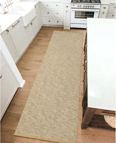Vista 137 de LEEVAN Alfombra lavable para baño, alfombra tejida negra de 2 x 3 pies para entrada, alfombra de puerta delantera de algodón, alfombras pequeñas