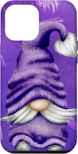 Vista 26 de Cute Gnome Graphic for Gardener and Spring and Summer Purple Case for iPhone 17