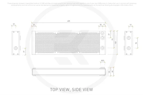 Vista 4 de EK Bloques de agua 3831109839218 pièce et accessoire Pour systèmes de refroidissement d'ordinateurs Radiador