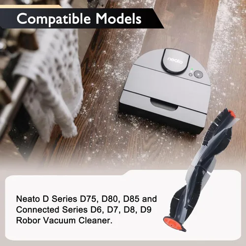 Vista 5 de Piezas de repuesto para Neato Botvac Serie D D3 D4 D5 D6 D7 D75 D80 D85 Kit de accesorios para aspiradora robot incluye 1 cepillo principal, 3