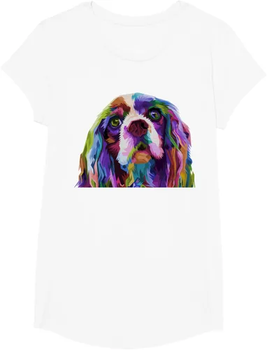 Vista 13 de Camiseta con diseño de Cocker Spaniel de arte pop para dueños de perros, Negro, S