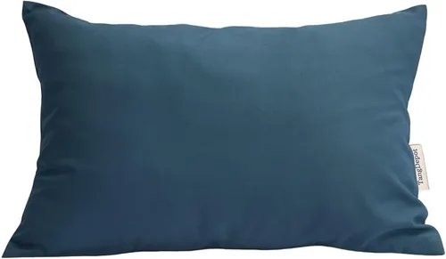 Vista 97 de TangDepot Fundas de almohada sólidas de seda sintética duradera, fundas de almohada cuadradas decorativas, fundas de almohada para interiores y Azul