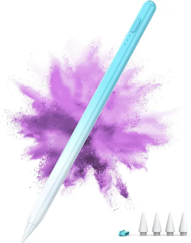 Vista 10 de DEGGE Lápiz capacitivo para iPad 2018-2025, Carga rápida de 15 minutos para Apple Pencil, Reconocimiento de palma, Compatible con iPad A16 Negro