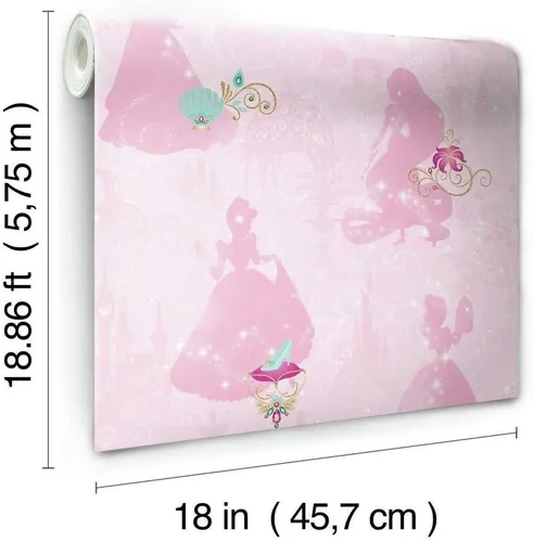 Vista 3 de RoomMates, RMK11170RL - Papel tapiz de princesa de Disney para despegar y pegar