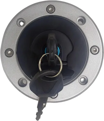 Vista 5 de Tapa de Cubierta del Tanque de Combustible de Gas con Llave de Bloqueo Compatible Para Suzuki GSX400 GSX600 GS500 GS600F GSXR600 GSXR750 GSXR1000