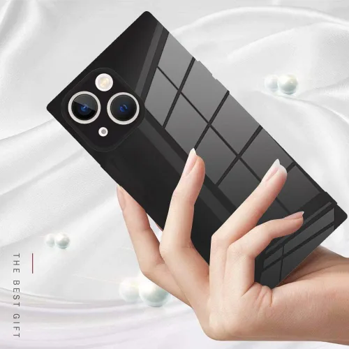 Vista 5 de LSL Funda para iPhone 14 Plus TPU Suave Negro con Protector Anticaídas Antiarañazos Absorción de Golpes Protectora Inalámbrica Delgada Compatible