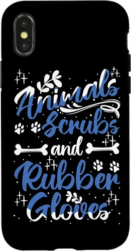 Vista 5 de Funda para iPhone 12 mini animales exfoliantes guantes de goma para asistente veterinario