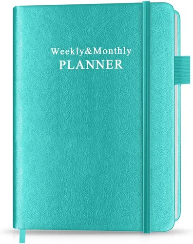 Vista 8 de Agenda sin fecha para cualquier año, planificador semanal y mensual y diario para rastrear objetivos, perfecto para organizar tu vida diaria, 5.85 x