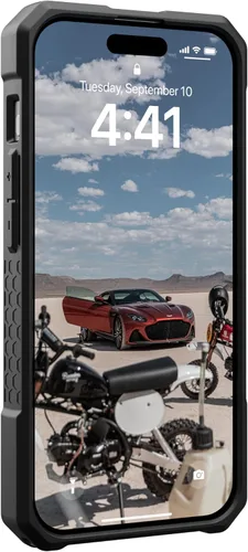 Vista 8 de URBAN ARMOR GEAR UAG Funda [Versión Actualizada] Compatible con Funda para iPhone 15 Pro de 6.1" Monarch Pro Negro Imán Integrado Compatible