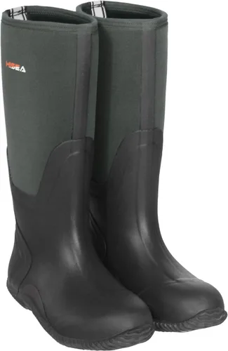 Vista 8 de HISEA Botas de lluvia para hombre, impermeables, duraderas, con aislamiento de goma de neopreno de 0.197 pulgadas, botas al aire libre para barro