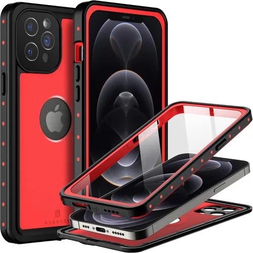 Vista 20 de BEASTEK NRE Series - Funda impermeable para Apple iPhone 12, a prueba de golpes, con certificación IP68, con protector de pantalla integrado, funda
